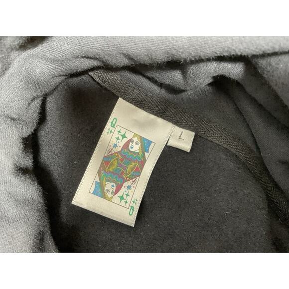 Queen of Sparkles Black Pink Beaded Sleeveless Hoodie Dress Size Large - Picture 5 of 11